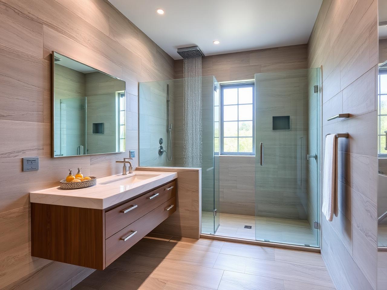 Oakville Wet Room with Rainfall